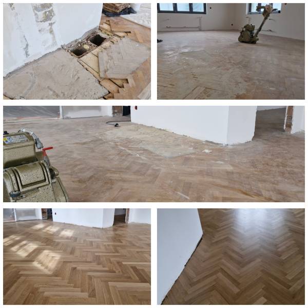 Réparation parquet et ponçage